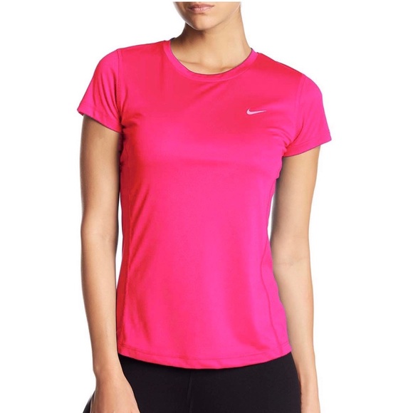 hot pink running shirt